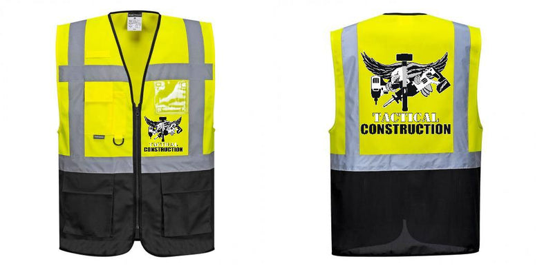 Warsaw Yellow and Black Professional Executive Style Safety Vest