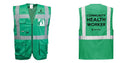 Custom GREEN Professional Executive Style Safety Vest