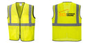 Custom Lightweight High Visibility Yellow Tampa Mesh Vest