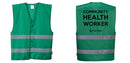 Green Safety Vest Reflective Hi Vis Work and Event Style Vest