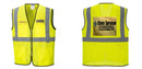 Custom Lightweight High Visibility Yellow Tampa Mesh Vest