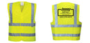 Custom Logo Reflective Yellow Safety Vest - ANSI Class 2