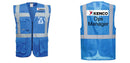Custom ROYAL BLUE Professional Executive Style Safety Vest