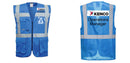 Custom ROYAL BLUE Professional Executive Style Safety Vest