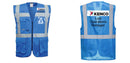 Custom ROYAL BLUE Professional Executive Style Safety Vest