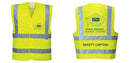 Custom Logo Reflective Yellow Safety Vest - ANSI Class 2