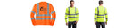 Custom Class 3 Long Sleeve Reflective ANSI 107 Snag-Resistant T-Shirt