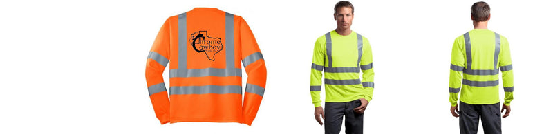Custom Class 3 Long Sleeve Reflective ANSI 107 Snag-Resistant T-Shirt