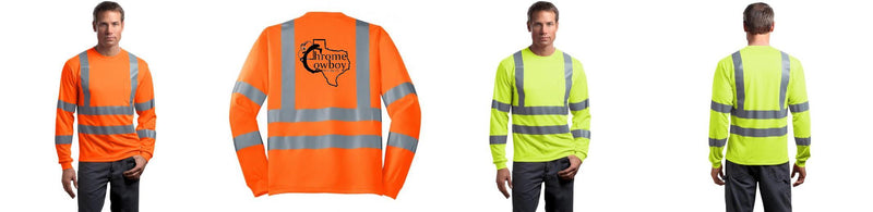 Custom Class 3 Long Sleeve Reflective ANSI 107 Snag-Resistant T-Shirt