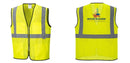 Custom Lightweight High Visibility Yellow Tampa Mesh Vest
