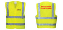 Custom Logo Reflective Yellow Safety Vest - ANSI Class 2