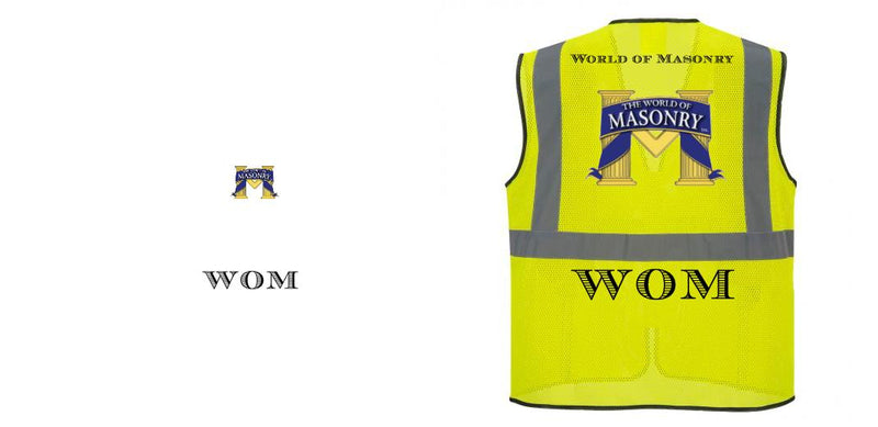 Custom Lightweight High Visibility Yellow Tampa Mesh Vest