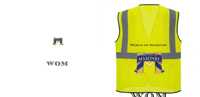 Custom Lightweight High Visibility Yellow Tampa Mesh Vest
