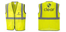 Custom Lightweight High Visibility Yellow Tampa Mesh Vest