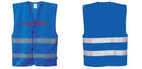 Custom ROYAL BLUE Safety Vest Reflective Hi Vis Work and Event Style Vest