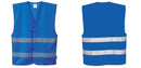 Custom ROYAL BLUE Safety Vest Reflective Hi Vis Work and Event Style Vest