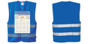 Custom ROYAL BLUE Safety Vest Reflective Hi Vis Work and Event Style Vest