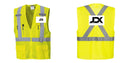 Custom Hi-Vis YELLOW Mesh X Back Executive Vest