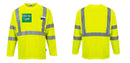 Custom Class 3 Long Sleeve Safety Shirt Hi-Vis Moisture Wicking