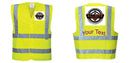 Custom Logo Reflective Yellow Safety Vest - ANSI Class 2
