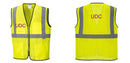 Custom Lightweight High Visibility Yellow Tampa Mesh Vest