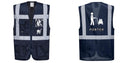 Custom NAVY Professional Executive Style Safety Vest