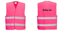 PINK Safety Vest Reflective Hi-Vis Work and Event Style Vest