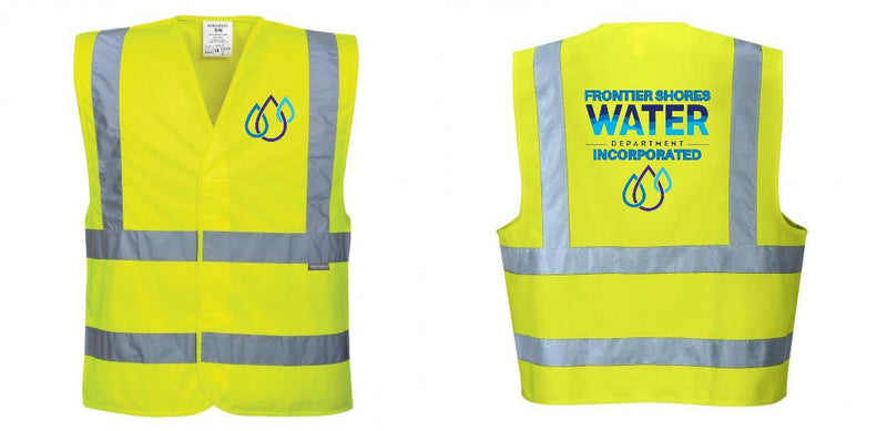 Custom Logo Reflective Yellow Safety Vest - ANSI Class 2