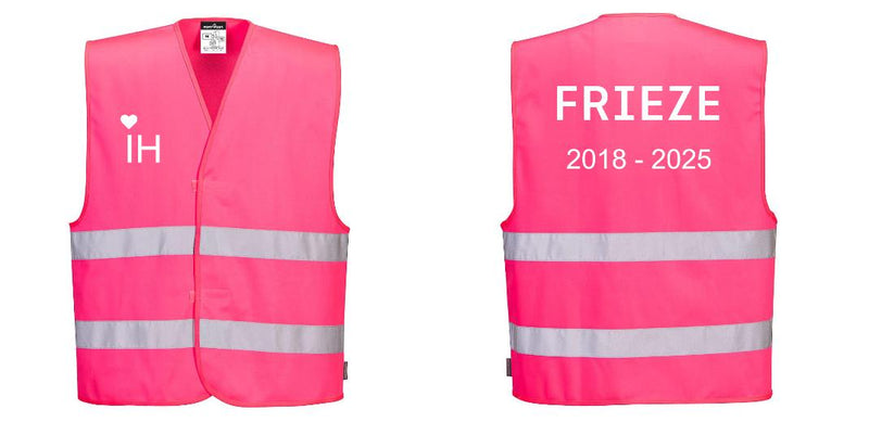 Custom PINK Safety Vest Reflective Hi-Vis Work and Event Style Vest