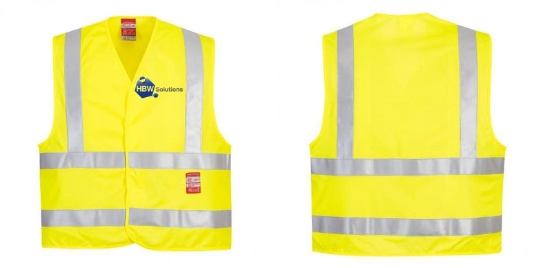 Custom Hi-Vis Flame Resistant Lightweight Safety Vest