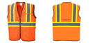 Mesh Class 2 Safety Vest with Pockets Hi Vis Reflective