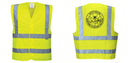 Custom Logo Reflective Yellow Safety Vest - ANSI Class 2