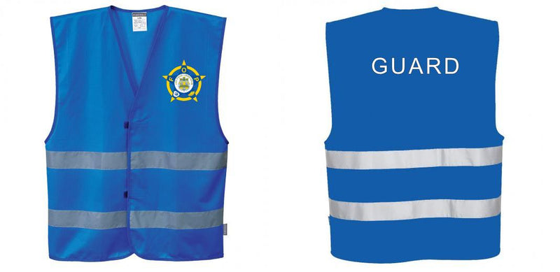 Custom ROYAL BLUE Safety Vest Reflective Hi Vis Work and Event Style Vest