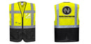Warsaw Yellow and Black Professional Executive Style Safety Vest