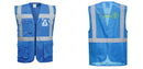 Custom ROYAL BLUE Professional Executive Style Safety Vest