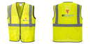 Custom Lightweight High Visibility Yellow Tampa Mesh Vest