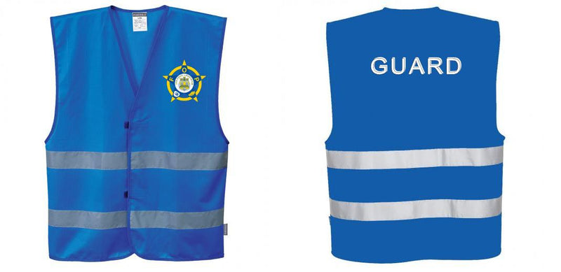 Custom ROYAL BLUE Safety Vest Reflective Hi Vis Work and Event Style Vest
