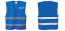 Custom ROYAL BLUE Safety Vest Reflective Hi Vis Work and Event Style Vest