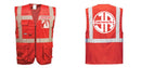 Custom RED Professional Executive Style Safety Vest
