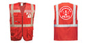 Custom RED Professional Executive Style Safety Vest