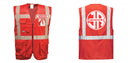 Custom RED Professional Executive Style Safety Vest