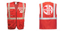 Custom RED Professional Executive Style Safety Vest