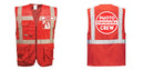 Custom RED Professional Executive Style Safety Vest