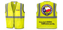 Custom Lightweight High Visibility Yellow Tampa Mesh Vest