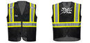 Black Safety Vest | Reflective High Visibility with Pockets