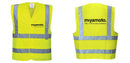Custom Logo Reflective Yellow Safety Vest - ANSI Class 2