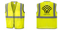 Custom Lightweight High Visibility Yellow Tampa Mesh Vest