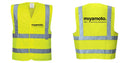 Custom Logo Reflective Yellow Safety Vest - ANSI Class 2