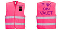 Custom PINK Safety Vest Reflective Hi-Vis Work and Event Style Vest