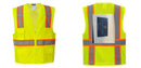 Custom Yellow Class 2 Safety Vest with Cooling Mesh Back